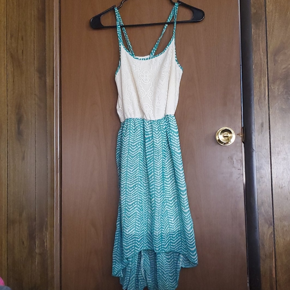 Strappy high/low dress